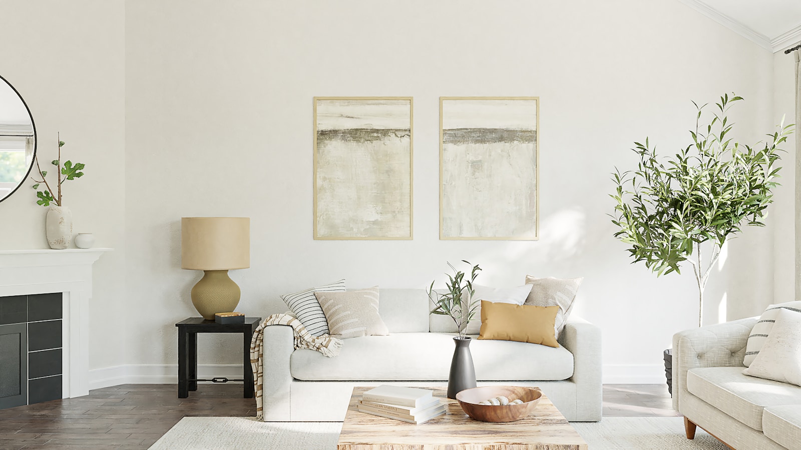 Living room — Warm transitional